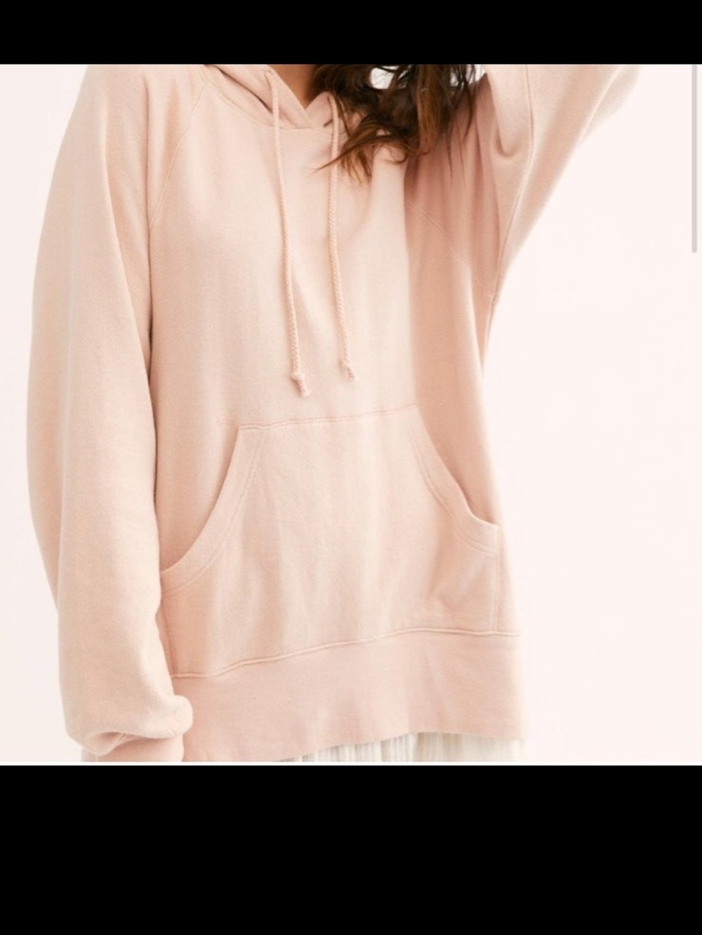 Free People Blush Pink Oversized Hoodie Sweatshirt - Picture 3 of 7